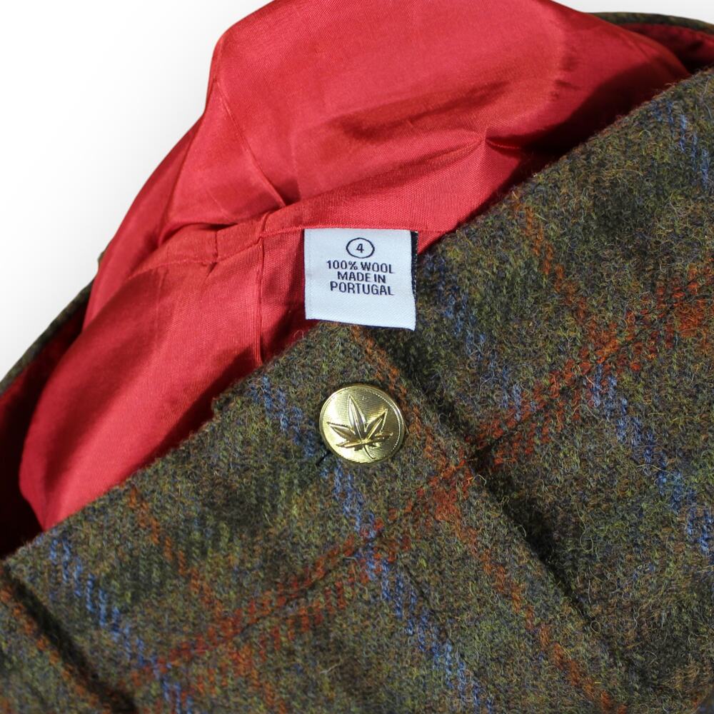 BOAST (4) Harris Tweed Wool Shorts Plaid Lined Deadstock NEW Brown Green - Picture 11 of 16